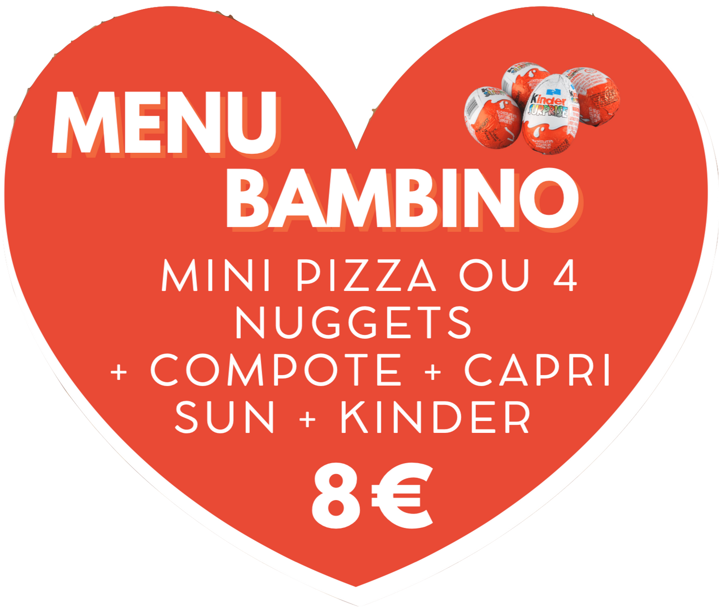 MENU BAMBINO